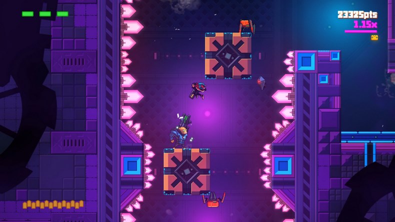 Gunborg: Dark Matters là game arcade platformer chủ đề hành động không giang