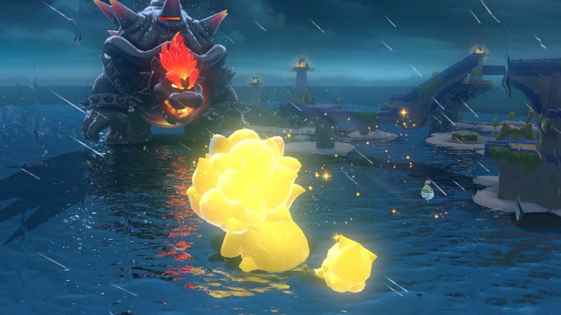 Những cơn mưa khủng khiếp với màu sắc ma quái hiếm thấy trong series Super Mario