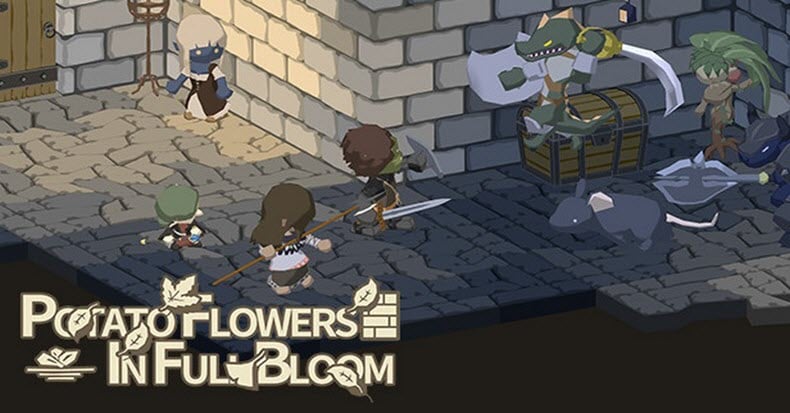 Potato Flowers in Full Bloom. Game dungeon 3D góc nhìn thứ nhất