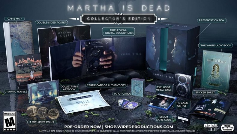 Phiên bản vật lý của Martha Is Dead cho PS4, PS5