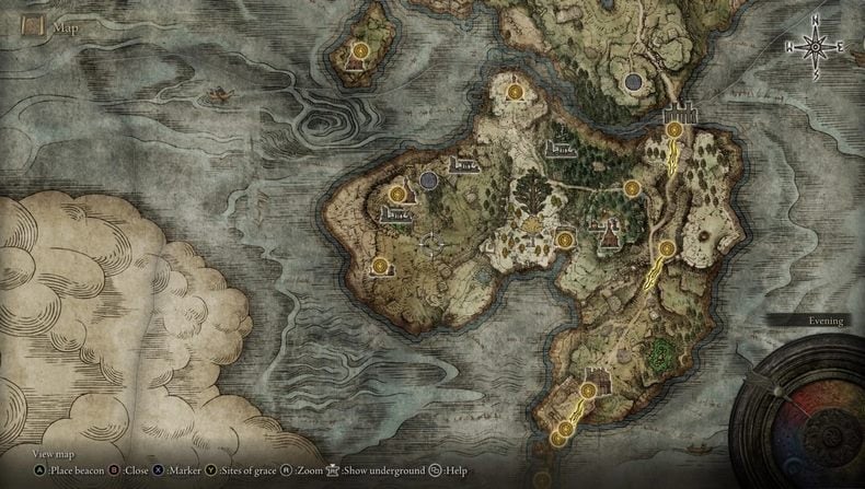 Thế giới rộng lớn chằng chịt những lối đi trong Elden Ring nếu không có map thì chắc khỏi chơi