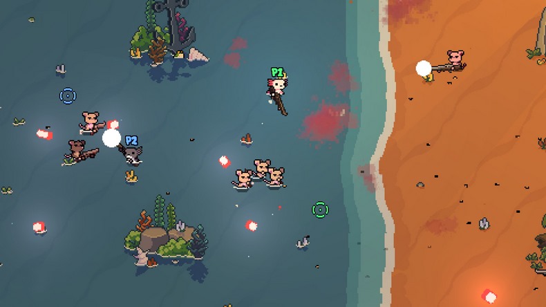 Game roguelike top-down thú nhỏ chơi súng AK-xolotl sắp có trên Switch