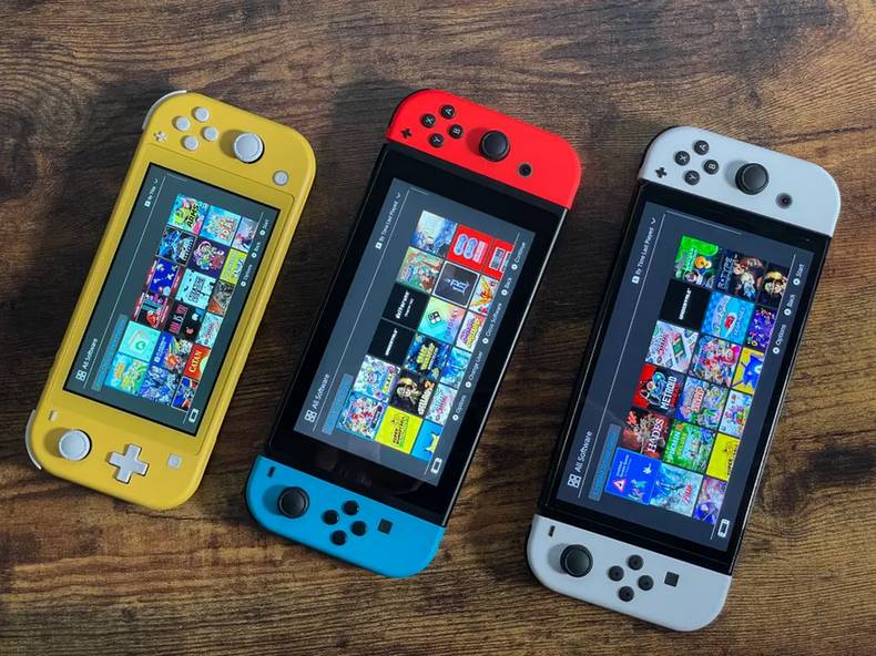 Có sự khác biệt lớn giữa màn hình các máy chơi game Nintendo Switch.