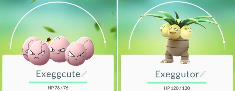 Tiến hóa của Exeggcute