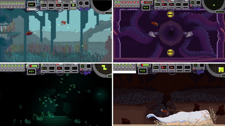 Metroidvania mang tên Depths of Sanity đề tài tàu ngầm