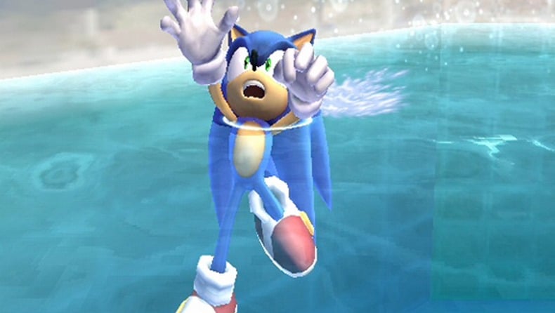 Sonic đúng lý ra đã biết bơi
