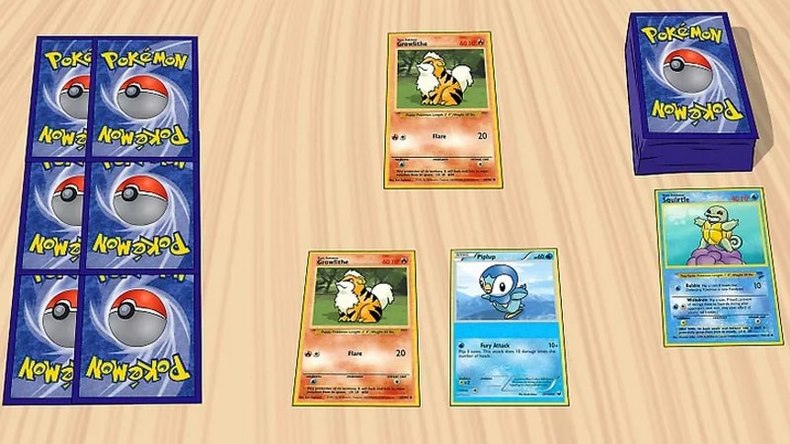 bộ bài Pokemon căn bản, bao gồm 3 loại thẻ chính