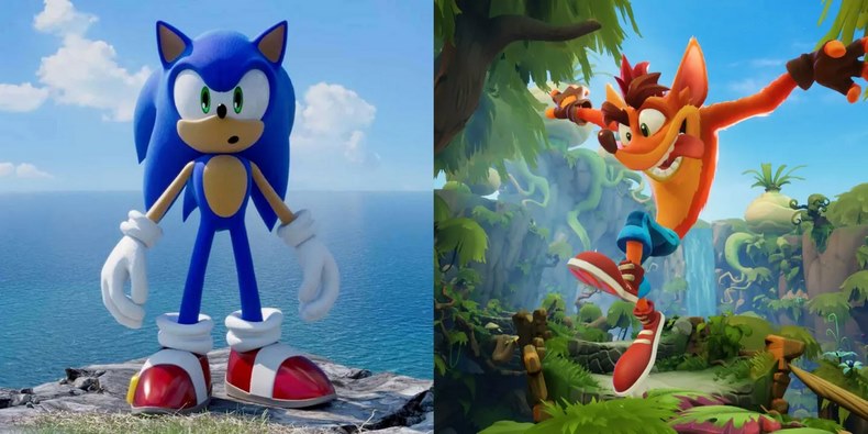 Sonic the Hedgehog, Crash Bandicoot và nhiều tựa game nổi tiếng