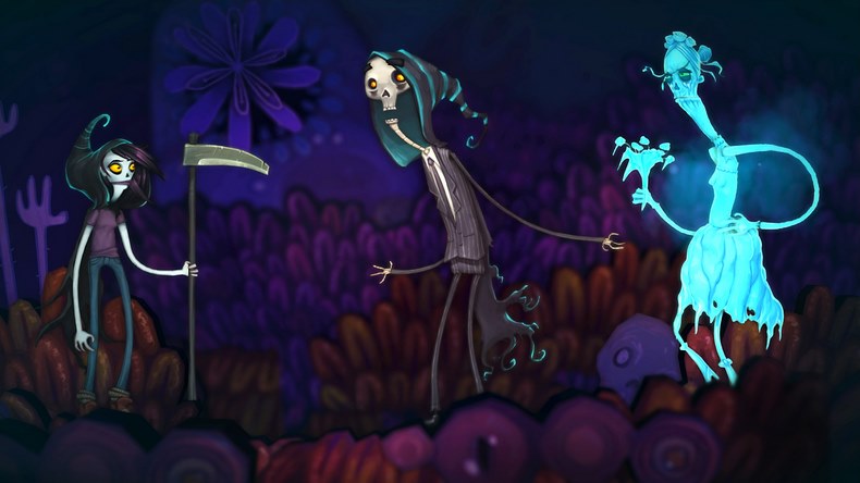 Flipping Death là game giải đố platformer dựa trên các phản ứng dây chuyền