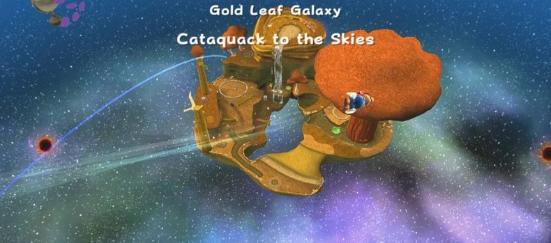 Super Mario Galaxy - Gold Leaf Galaxy