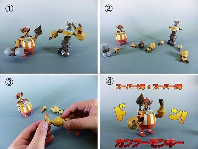 Chơi mô hình Chopper Robo chính hãng bạn có thể tự sáng tạo