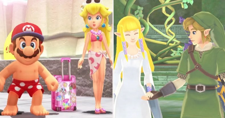 2 cặp đôi quyền lực nhất nhà Nintendo: Mario & Peach vs Link & Zelda