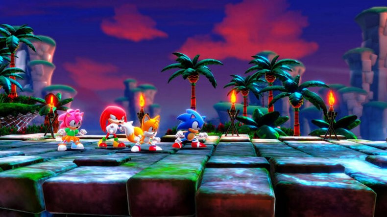 Người chơi được vào vai Sonic, Tails, Knuckles và Amy Rose