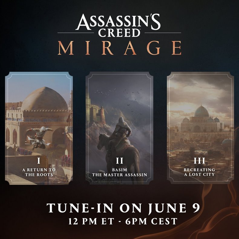 Ubisoft vừa mới công bố 3 đoạn video cập nhật mới về Assassin's Creed Mirage