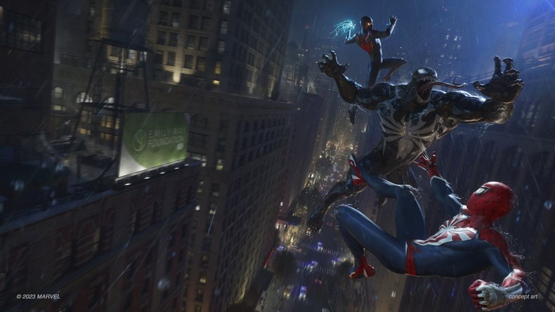 Venom trong Marvel's Spider-Man 2 cũng đầy vẻ đe dọa khiến người