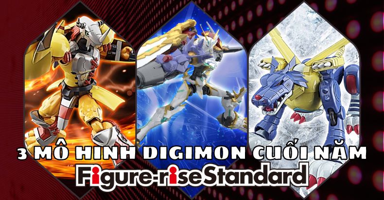 3 mô hình Digimon Figure-rise Standard 2021