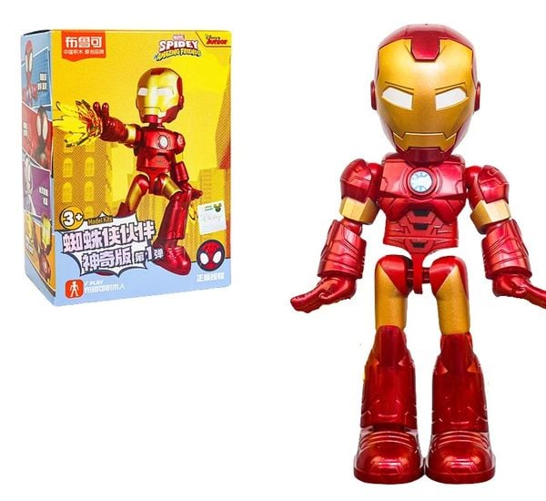 Shop đồ chơi bán Spidey Amazing Friends Iron Man Tony Stark Model Kit Blokees 74804 mô hình lắp ráp thành phẩm cực đẹp chi tiết chân thực chất lượng cao