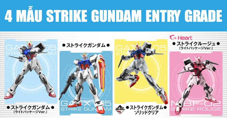 4 mẫu Strike Gundam Entry Grade 2022