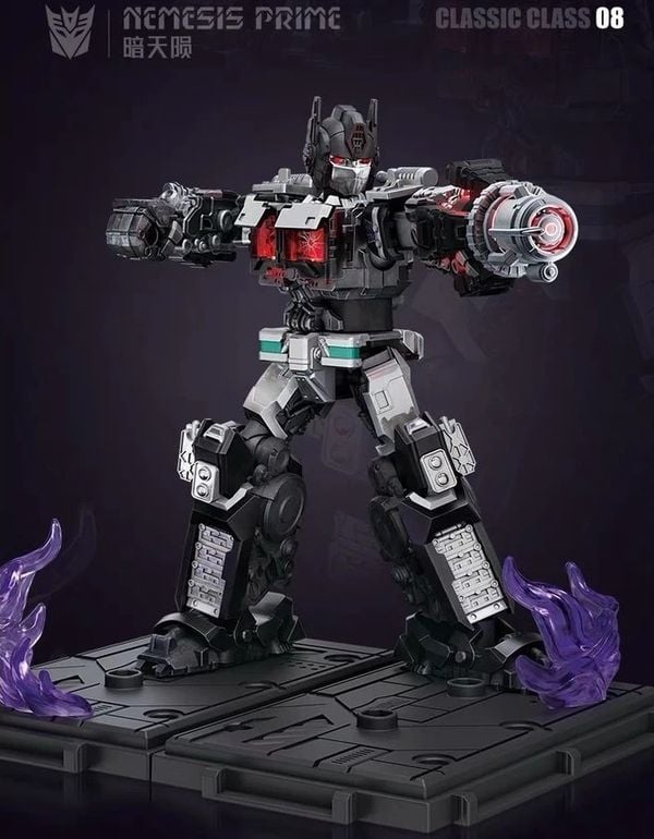 Mô hình lắp ráp Transformers Model Kit Classic Class 08 Nemesis Prime 12.5cm Luminous Eyes Blokees 71155 đẹp mắt trang trí góc học tập bàn làm việc phòng khách phòng ngủ