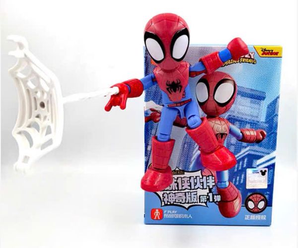 review Spidey Amazing Friends Spider Peter Parker Model Kit Blokees 74801 mô hình chính hãng chi tiết chân thực đẹp mắt trưng bày cực ngầu