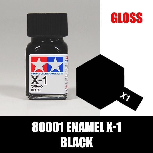 Sơn Tamiya Enamel X-1 Black 80001 chất lượng cao