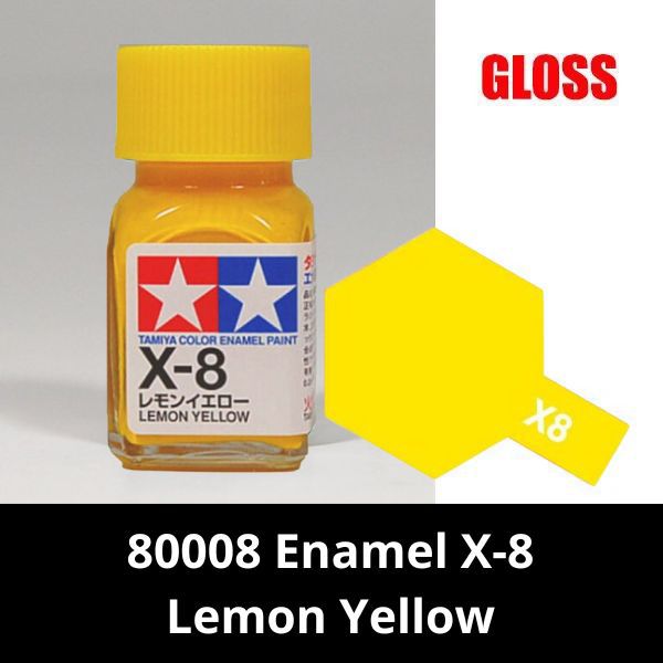 80008 Enamel X-8 Lemon Yellow - Sơn mô hình Tamiya