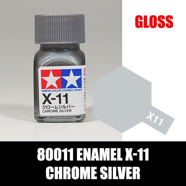 sơn gundam tamiya Enamel X-11 Chrome Silver 80011 chất lượng cao