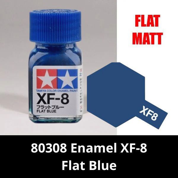 80308 Enamel XF-8 Flat Blue - Sơn mô hình Tamiya
