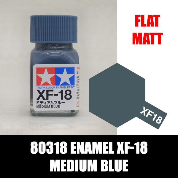 sơn tamiya Enamel XF-18 Medium Blue 80318 chất lượng cao