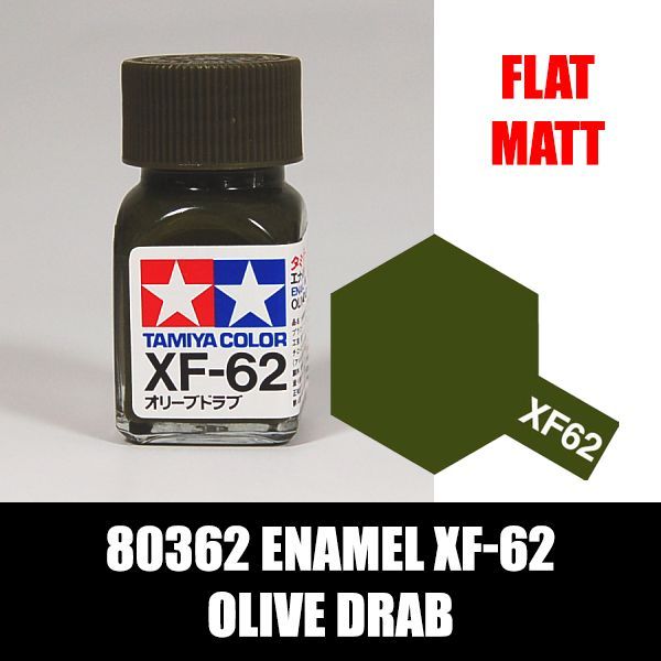Sơn Tamiya Enamel XF-62 Olive Drab 80362 chất lượng cao