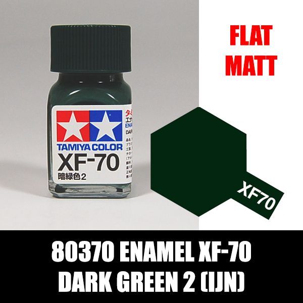 Sơn Tamiya Enamel XF-70 Dark Green 2 IJN 80370 chất lượng cao