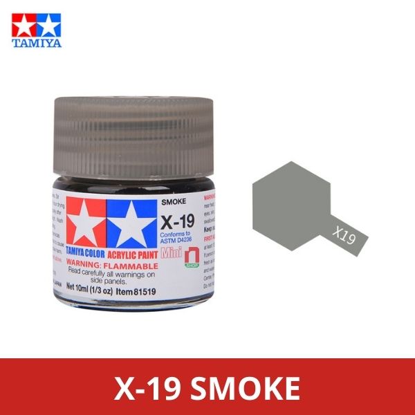 Sơn mô hình Tamiya ACRYLIC MINI X-19 SMOKE - 81519