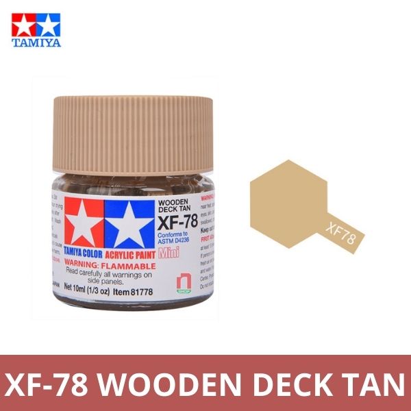 Sơn mô hình Tamiya Acrylic Mini Xf-78 Wooden Deck Tan - 81778
