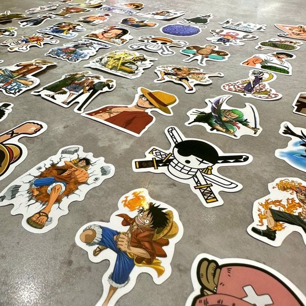 Hình dán sticker One Piece Vol 1 50 cái cực xịn cho fan manga Nhật muốn cá nhân hóa đồ dùng của mình
