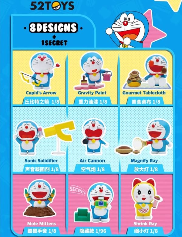 Cửa hàng đồ chơi bán Mô hình Doraemon Magic Gadgets Blindbox 52TOYS hộp mù ngãu nhiên đẹp rẻ chất lượng tốt có giao hàng toàn quốc