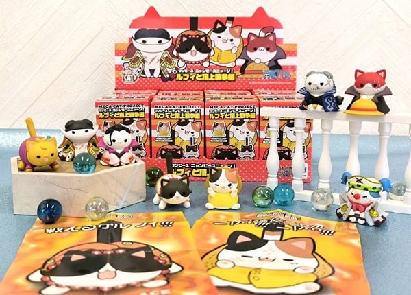 MegaHouse Hộp Mù MEGA CAT PROJECT ONE PIECE Nyan Piece Nyan Ver. Luffy & Paramount War of Marineford mang lại trải nghiệm bất ngờ khi mở hộp