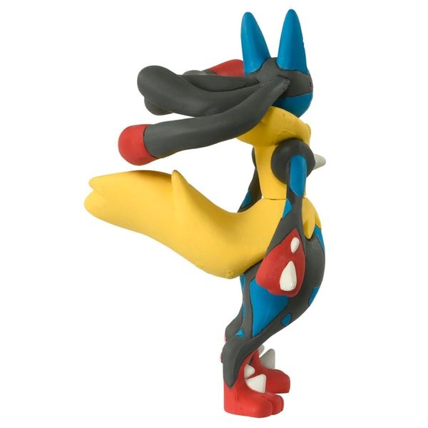 Review mô hình pokemon chính hãng Pokemon Moncolle Mega Lucario màu sắc rực rỡ
