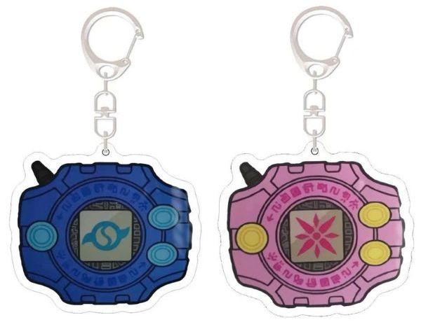 Phụ kiện Móc khóa acrylic Digimon Digivice món quà thú vị cho người sưu tầm đồ lưu niệm