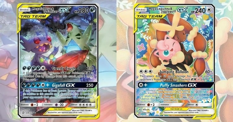 Thẻ bài Pokemon Mega Tag Team Sun & Moon