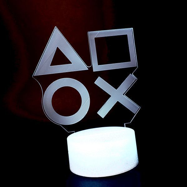 Cửa hàng bán Đèn LED RGB trang trí bàn Gaming Icon PlayStation tặng kèm remote