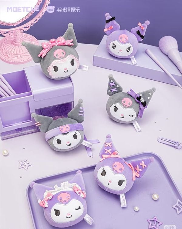 Túi Mù Móc bông Kuromi Girl's Hair Accessories Moetch Blind Box chứa các mô hình móc khóa gấu bông dễ thương, mang lại sự bất ngờ