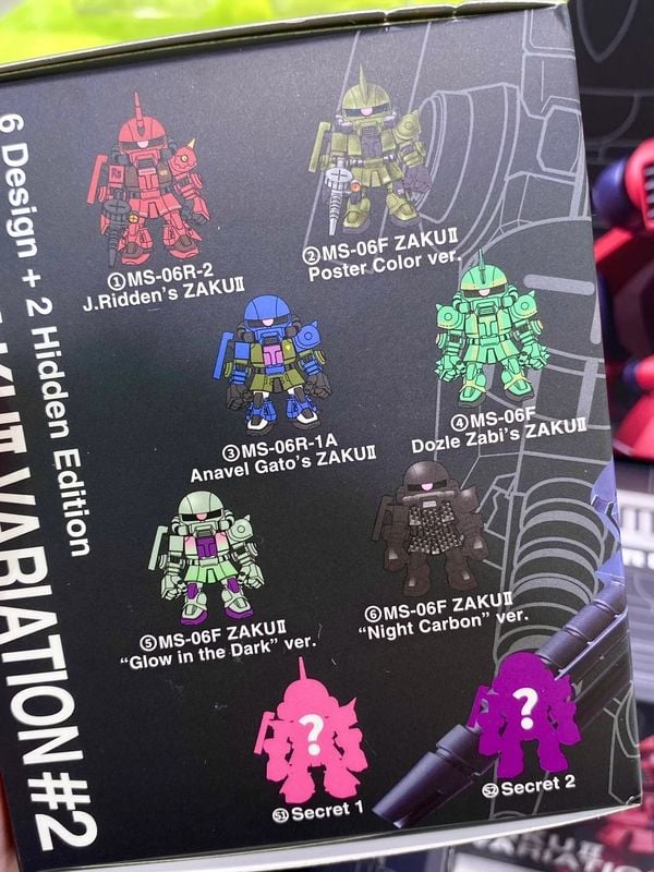 QMSV Mini Zaku II Variation 2 Blind Box nhận ngẫu nhiên mô hình tĩnh chính hãng bandai tạo dáng sống động