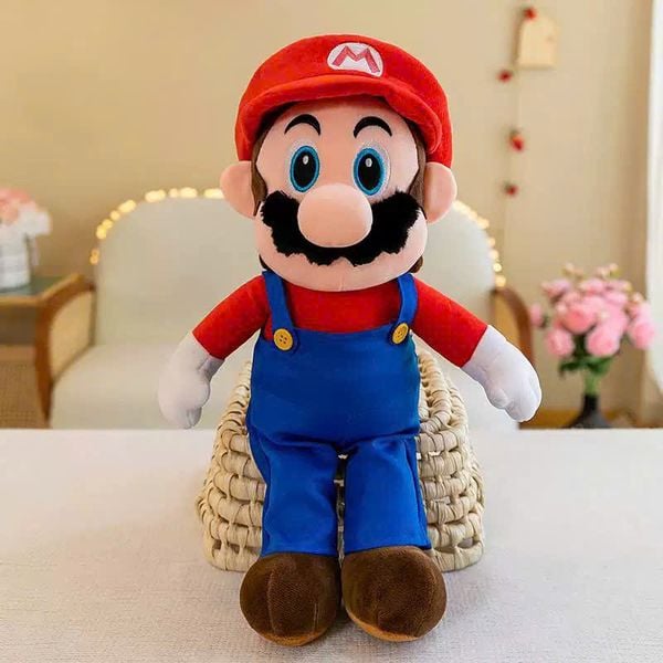 Gấu bông Super Mario Bros lớn 43cm kiểu dáng dễ thương là sản phẩm được yêu thích hiện nay