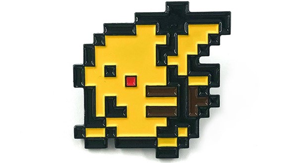 Set huy hiệu ghim cài áo Pokemon Trainer & Pikachu Pixel kim loại giá rẻ chất lượng cao