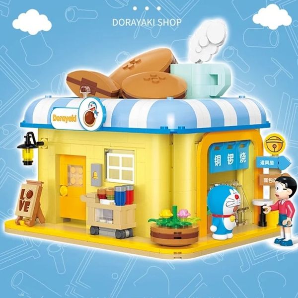 Mô hình xếp gạch Balody Doraemon Dorayaki Shop cửa hàng bánh rán mèo ú Nobita đồ chơi đẹp mắt chất lượng tốt giá rẻ mua tặng bạn bè con cái người thân yêu gia đình