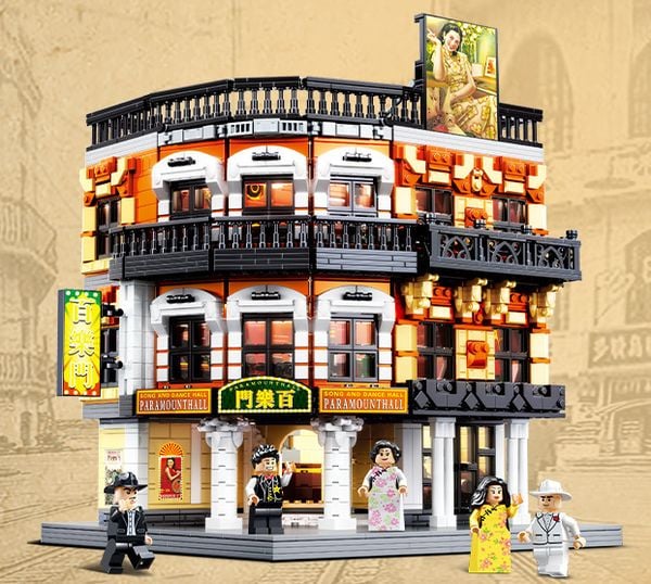 Mô hình lắp ráp Balody Shanghai Bund Paramount nhà hát đồ chơi đẹp mắt chất lượng tốt giá rẻ mua tặng bạn bè con cái người thân yêu gia đình