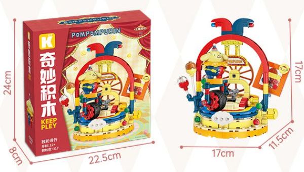 Mô hình khối gạch Keeppley Sanrio Magic Circus Pom Pom Purin K20826 đồ chơi lắp ráp đẹp mắt chất lượng tốt giá rẻ mua tặng bạn bè con cái người thân yêu gia đình