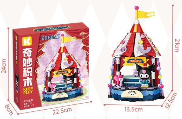 Mô hình khối gạch Keeppley Sanrio Magic Circus Kuromi K20827 đồ chơi lắp ráp đẹp mắt chất lượng tốt giá rẻ mua tặng bạn bè con cái người thân yêu gia đình