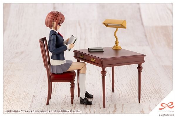 Phụ kiện nội thất bàn học Sousai Shojo Teien After School Retro Desk MV002 chính hãng Kotobukiya giúp mô hình đẹp hơn chi tiết tinh tế chân thực