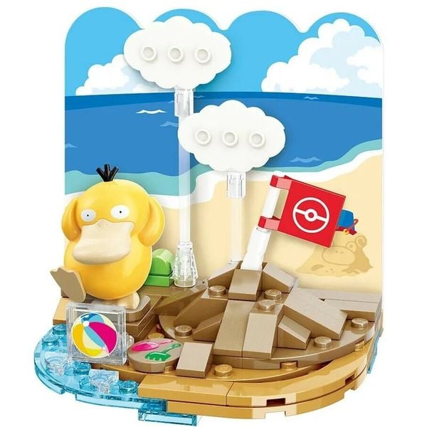 Keeppley Sunny Days Pokemon - Psyduck Build a Sandcastle K20223 dễ thương nhựa abs an toàn giá rẻ chất lượng tốt chính hãng mua làm quà tặng cho bé nhỏ trẻ em con cái bạn bè gia đình